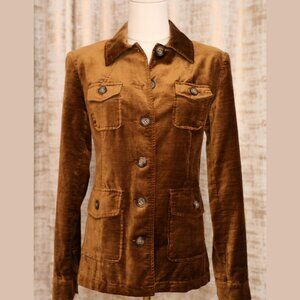 CAbi Bronze Velveteen Jacket Blazer Style 4403 Size XS (NWOT)